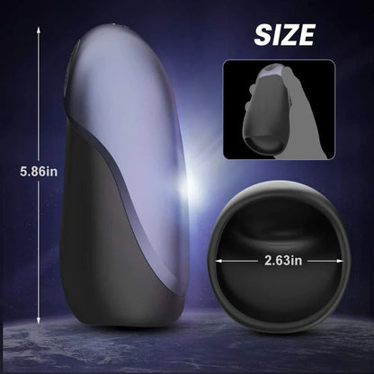 Automatic Penis Trainer Stroker Masturbator with 14 Vibration Modes & 2 Motors