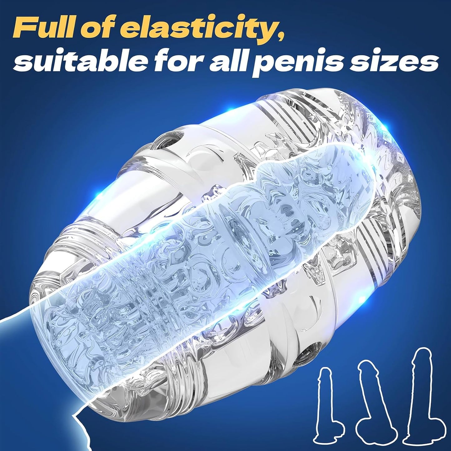 Realistic Penis Trainer Stroker Pocket Pussy Masturbator with Thick Walls