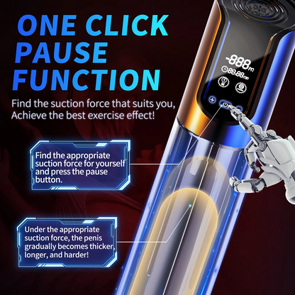 Electric Penis Pump Erection Trainer Blowjob with 4 Powerful Suction Modes