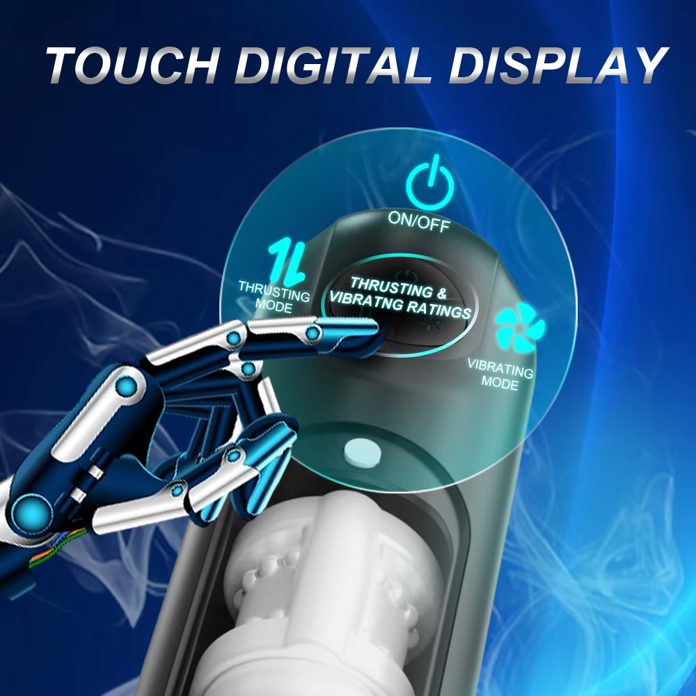 Automatic Mastubator Sucking Blowjob with 8 Thrusting & Telescopic & Vibration Modes