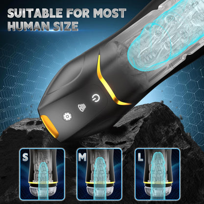 5 Sucking & 10 Customizable Vibration Modes Automatic Male Masturbator Stroker