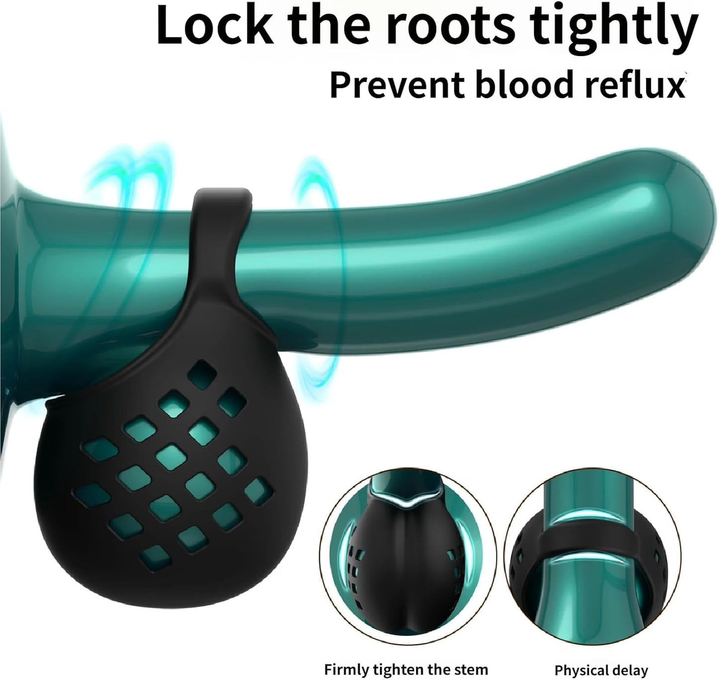 Silicone Testicle Ring Scrotum Ball Stretcher Cock Ring Penis Trainer Stimulator