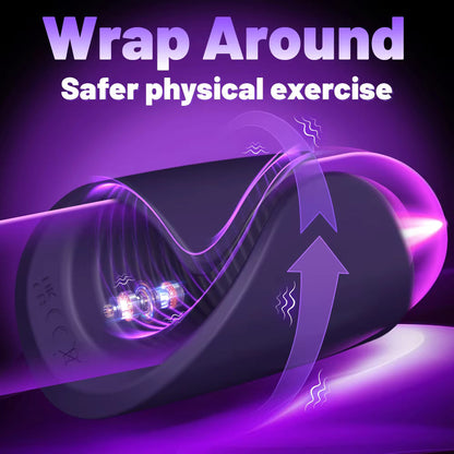 Bluetooth Penis Delay Trainer Cock Ring Glans Massager with 10 Vibrations