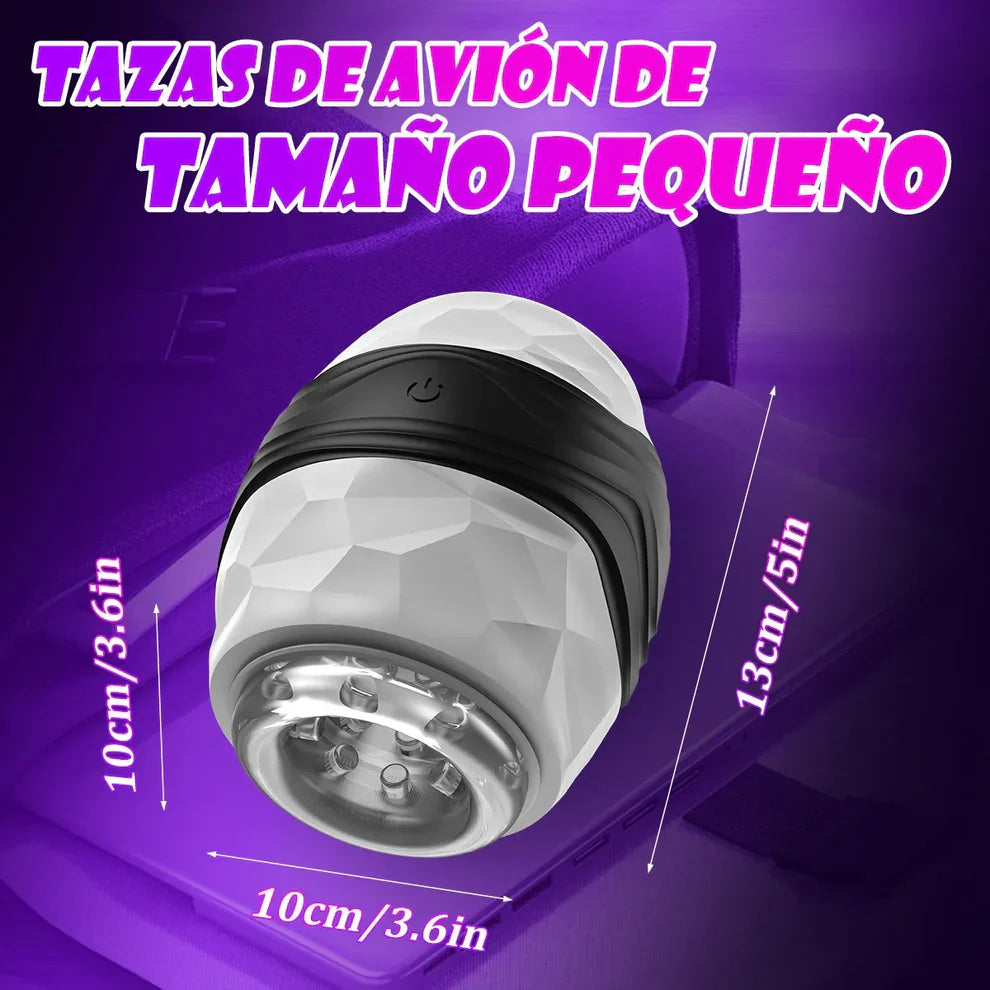 Automatic Masturbator Penis Trainer Vibrator Stroker Blowjob with 10 Vibration Modes