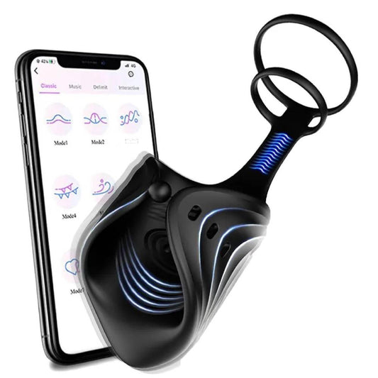 2 IN 1 Electric Penis Trainer Vibrator Stimulator Masturbator with 10 Vibration Modes