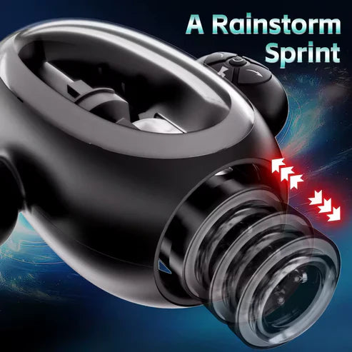 Automatic Masturbator Penis Trainer Stroker with 9 Sucking & Thrusting & Rotating & Vibrating