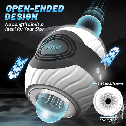 Electric Penis Trainer Stroker Blowjob Masturbator with 10 Intense Vibrations Modes