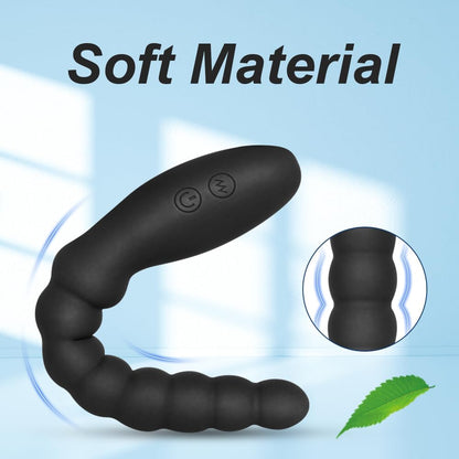 Vibrating Anal Beads Butt Plug with 10 Powerful Vibration Modes