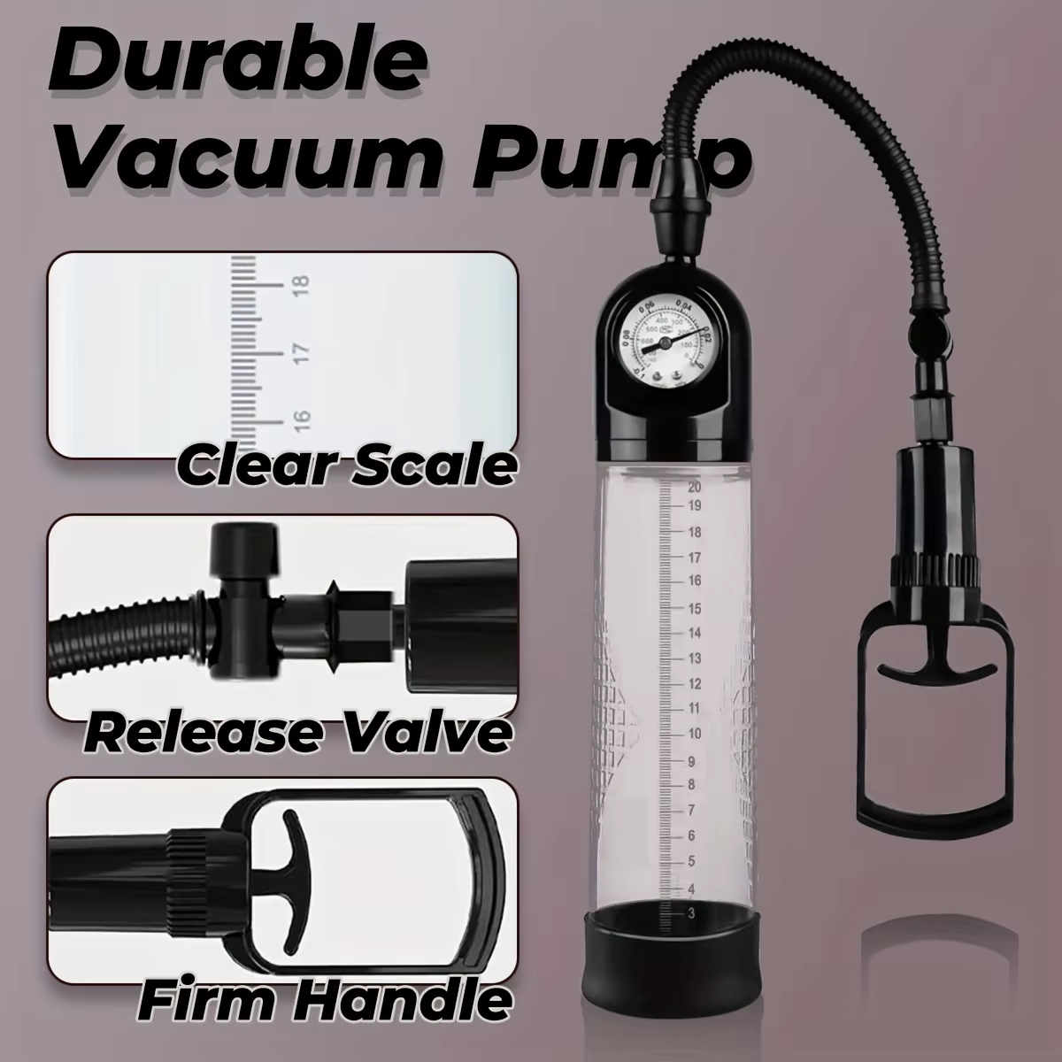 Manual Vacuum Penis Pump Enlarger Booster Extender Device Penis Massage