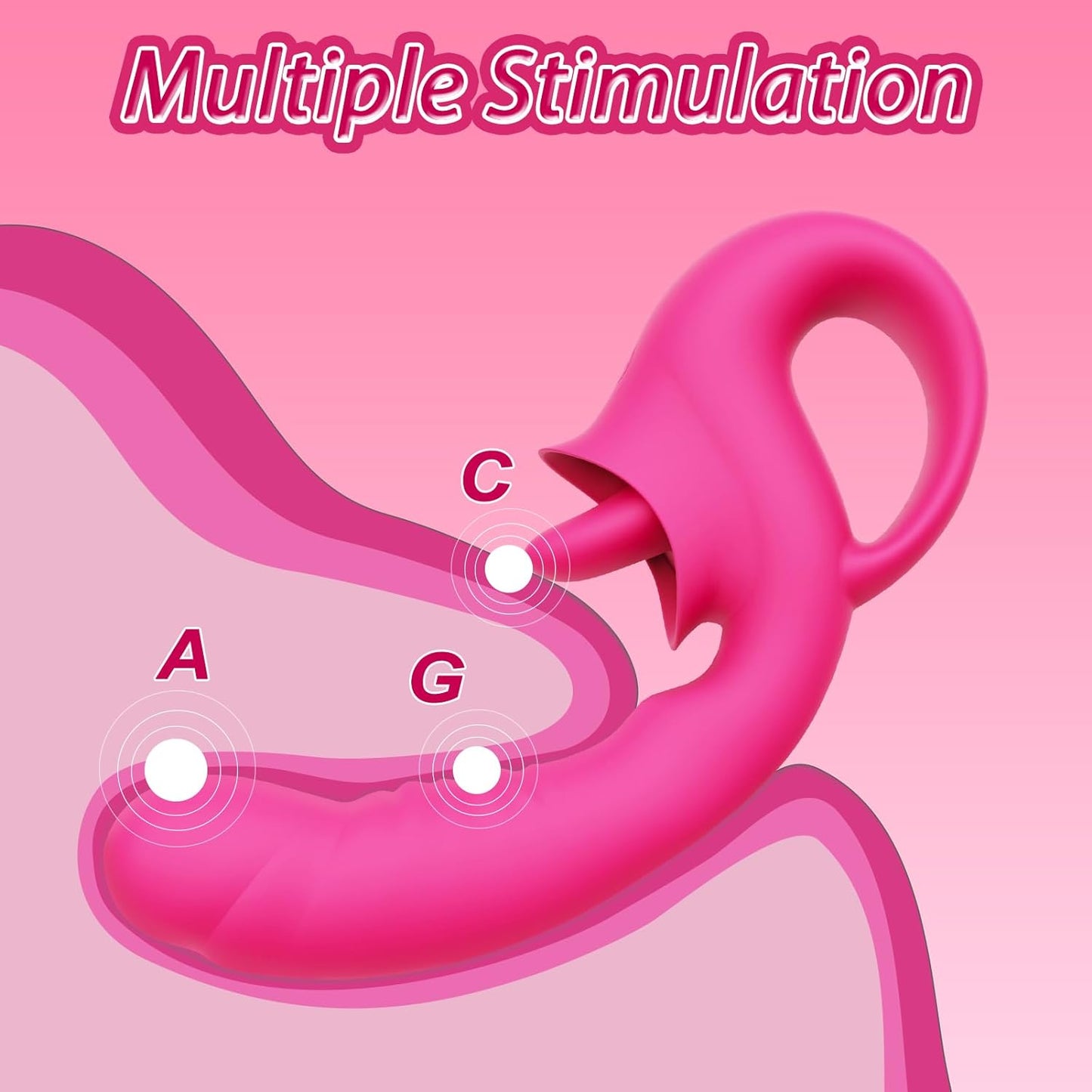 10 Licking & Vibrating Modes Clitoral Licking G Spot Vibrator