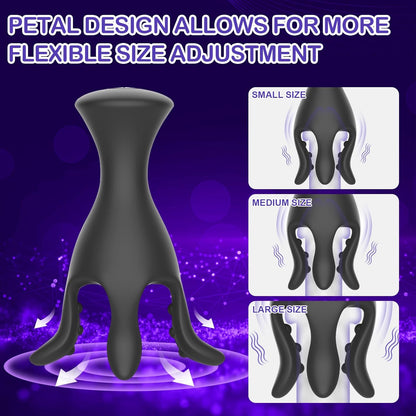 360° Wraping Penis Vibrator Tentacle Stimulator with 10 Vibrating Modes