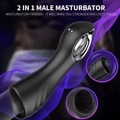 Electric Penis Trainer Vibrator Glans Stimulator Masturbator with 10 Vibrations Modes