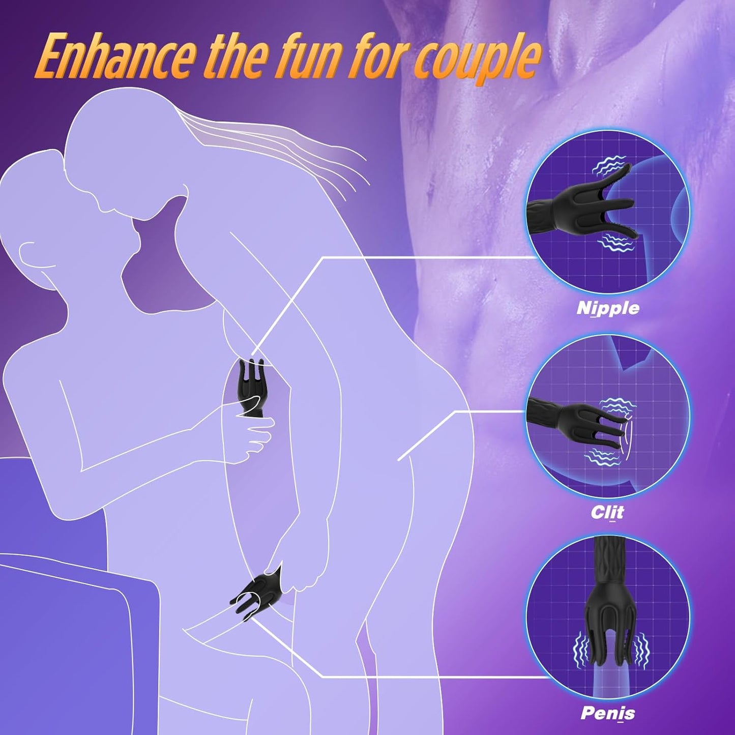 360° Wrapped Tentacle Penis Trainer Vibrator Stroker with 3 Strength 7 Vibration Modes