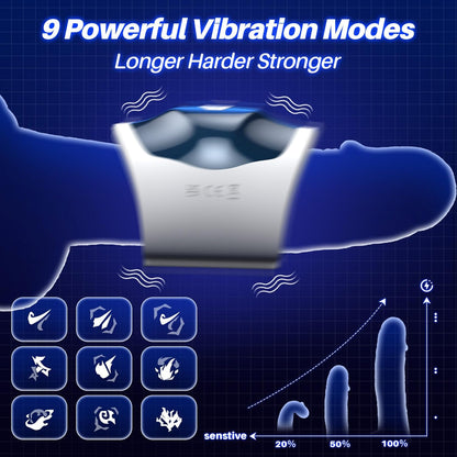 Penis Vibrator Trainer Stroker Machine Blowjob Masturbator with 10 Vibration Modes