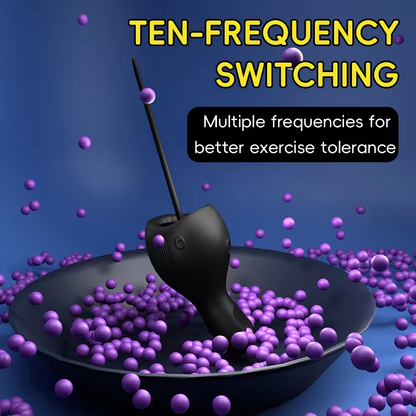 Penis Trainer Vibrator Sound Dilators Glans Stimulator with 10 Vibration Modes