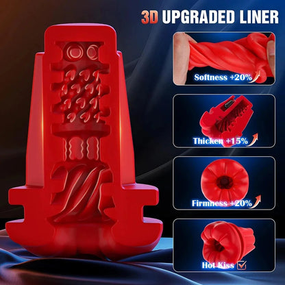 App-controlled Realistic Masturbator Blowjob Machine with 9 Vibration Modes