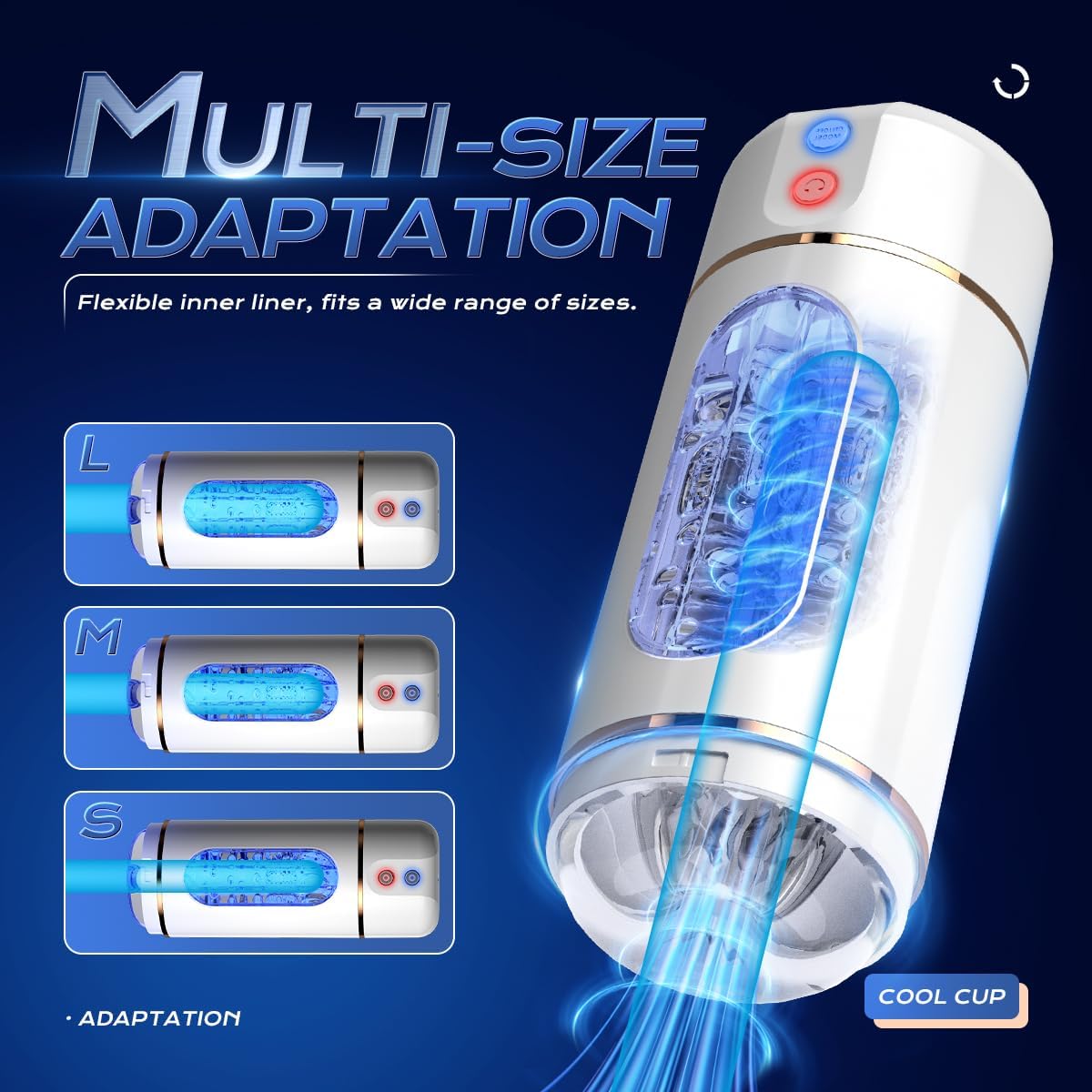 Hands Free Automatic Masturbator Blowjob Machine with 10 Sucking & Vibrating Modes