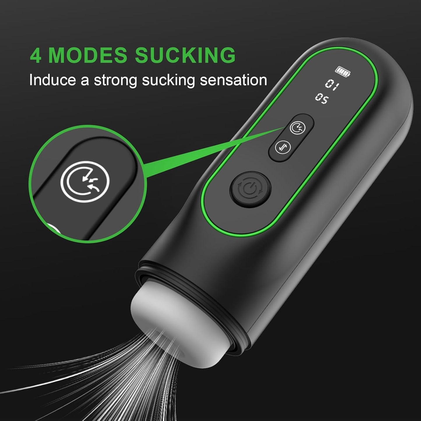 Blowjobsex Machine Automatic Heating Masturbator Stroker with 4 Sucking & 15 Thrusting & 6 Vibrating