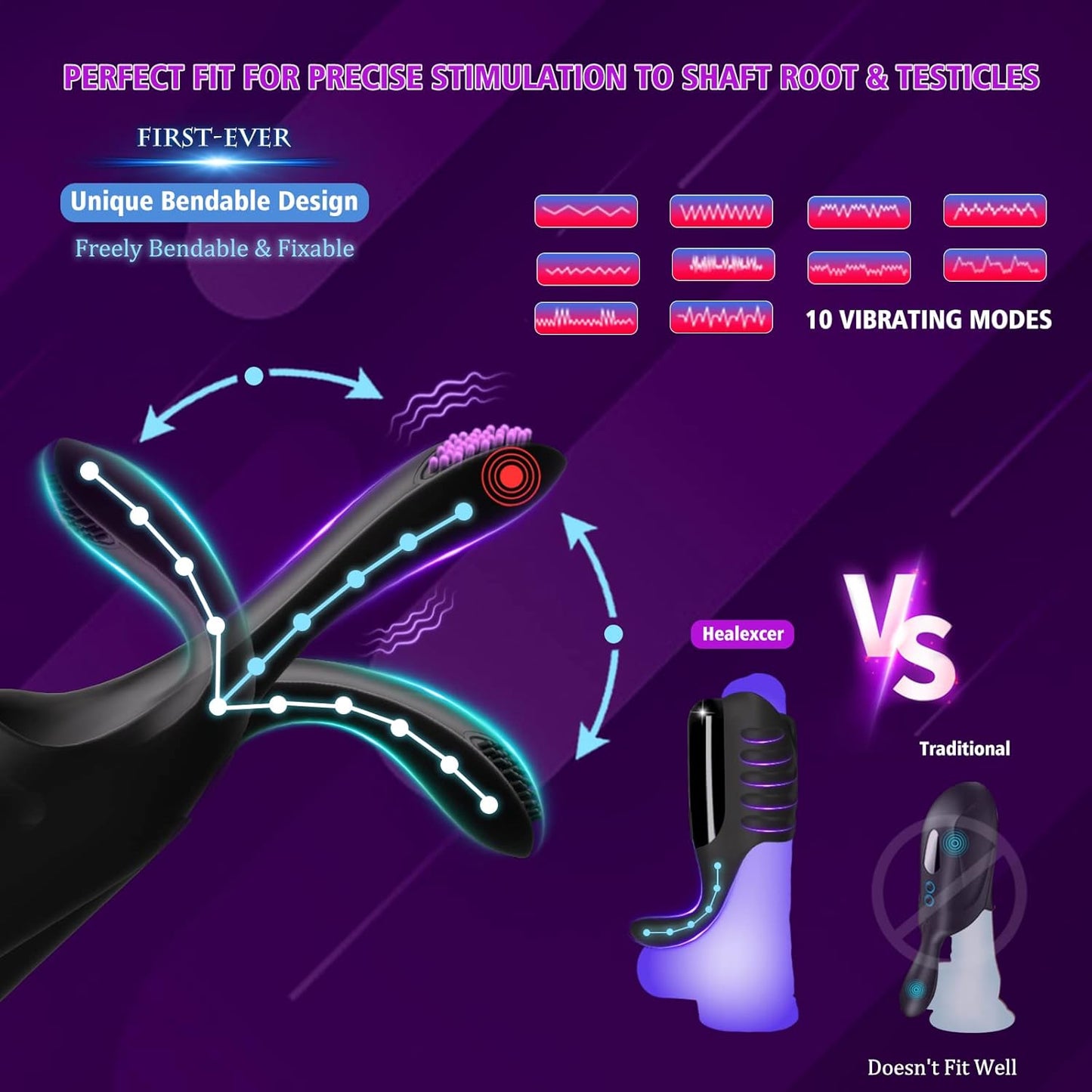 Penis Vibrator Trainer Stimulator Masturbator mit 5 Tapping & 10 Vibrations