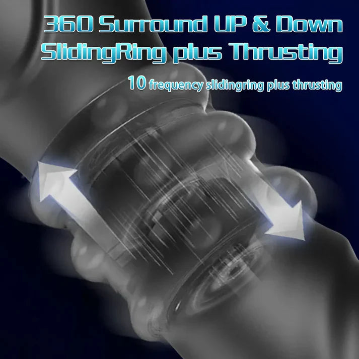 3 IN 1 Anal Vibrator Prostate Massage Stimulator with 10 Wobbles & 10 Vibration Modes