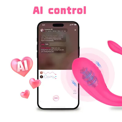 APP Remote Control Vibrator Portable Vibrating Stimulator with Intelligent Modes
