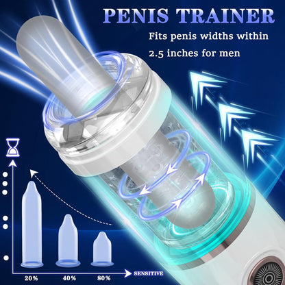 360°Rotation & Telescopic Automatic Masturbator with 7 Thrusting & 3 Speed Modes