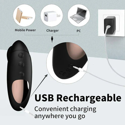 Wireless Prostate Massager Anal Vibration Sex Toys with 12 Powerful Modes