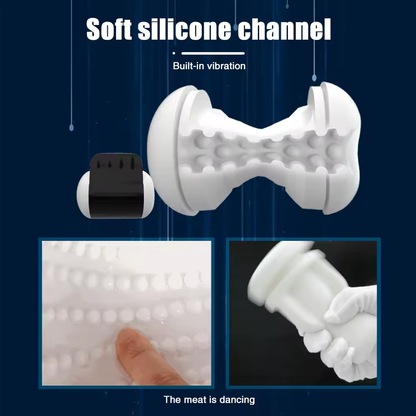 Automatic Masturbator Penis Trainer Oral Sex Machine with 9 Vibration Modes