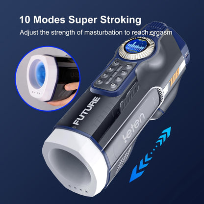 Pro Automatic Thrusting Male Masturbator Cup Blowjobsex Machine with 10 Modes