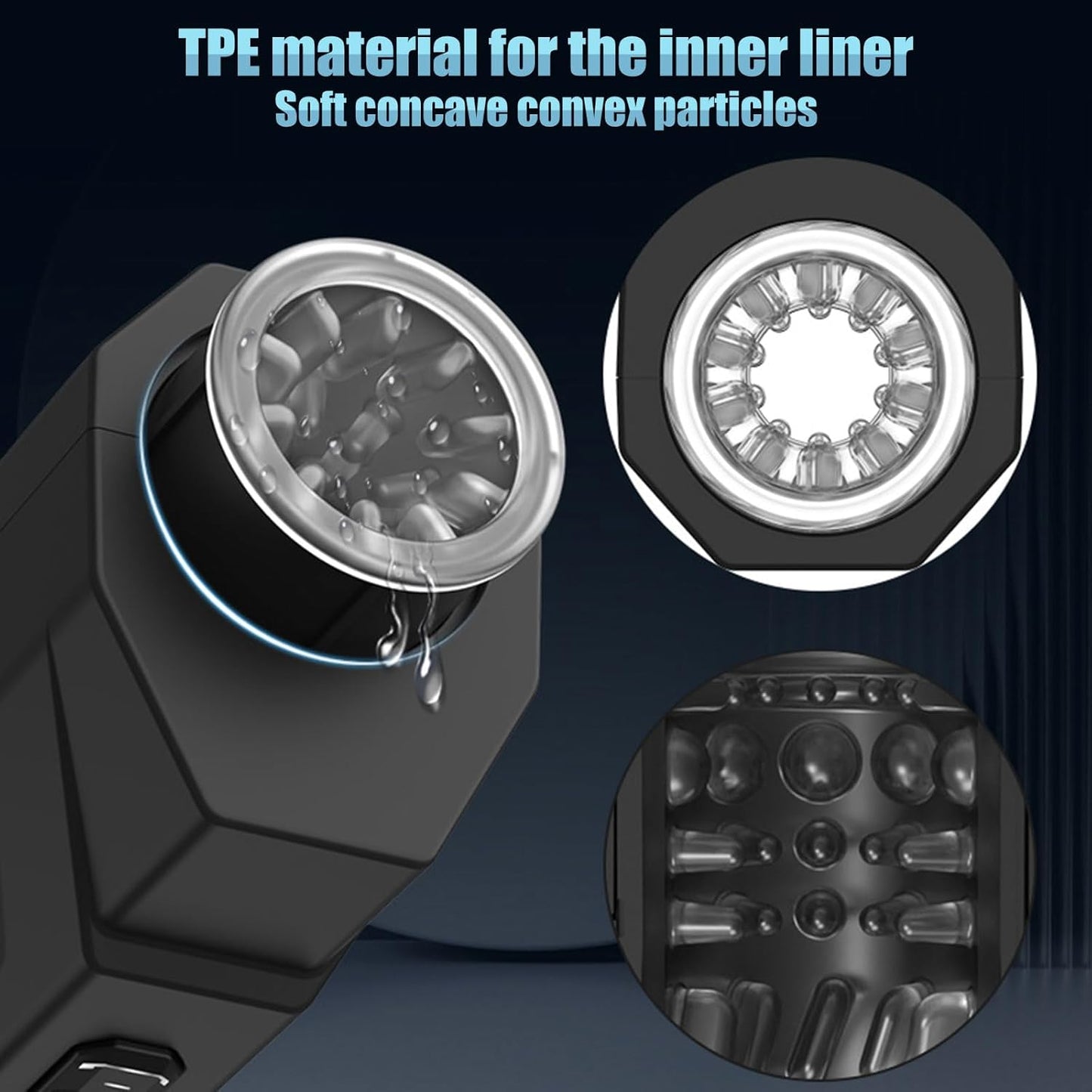 2 IN 1 Automatic Masturbator Stroker Sex Machine With 5 Thrusting & Rotating Modes