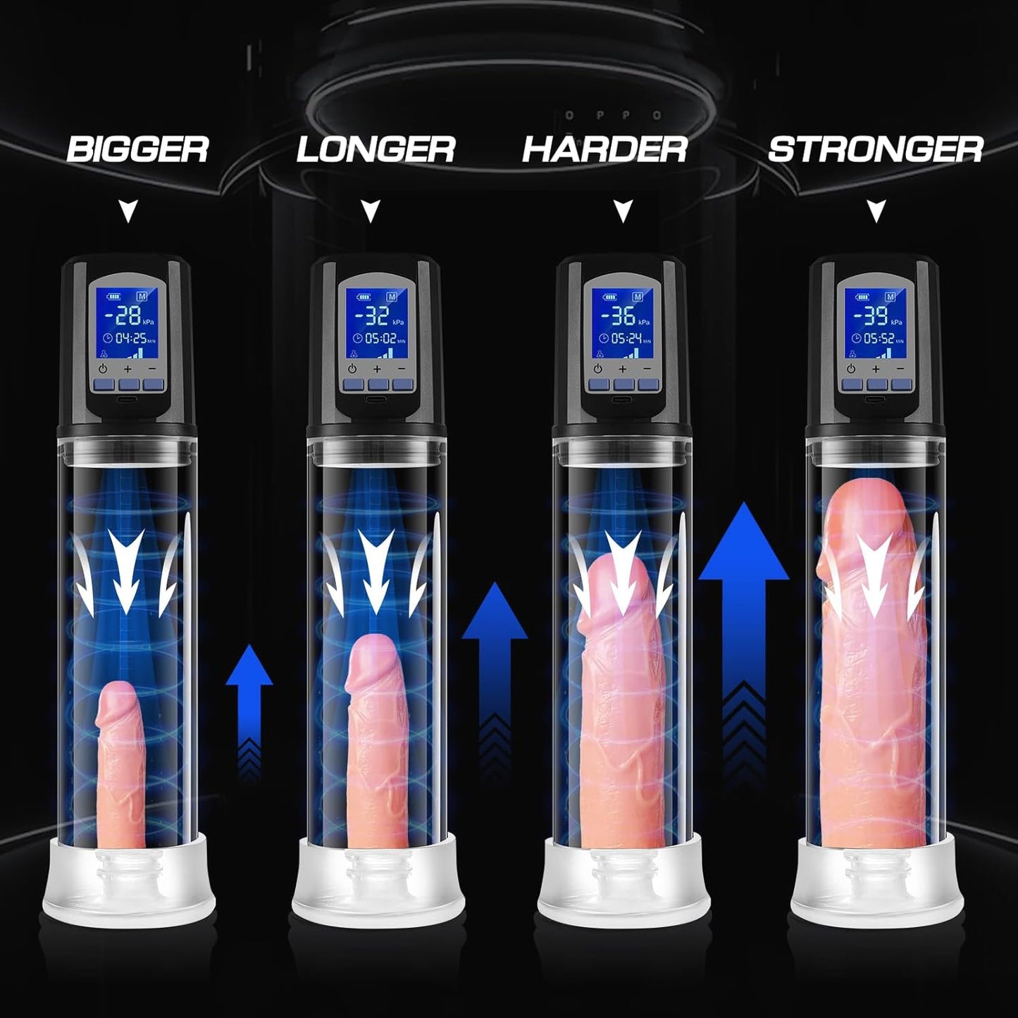 6 Powerful Sucking Modes Automatic Vacuum Penis Enlargement