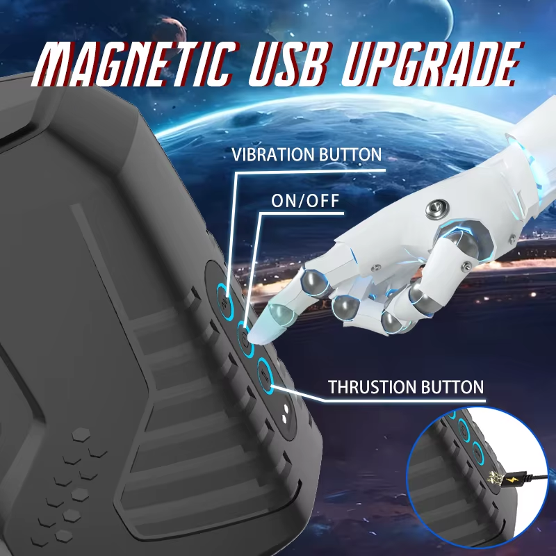 Automatic Masturbator Stroker Blowjob Machine with 10 Thrusting Vibration Modes