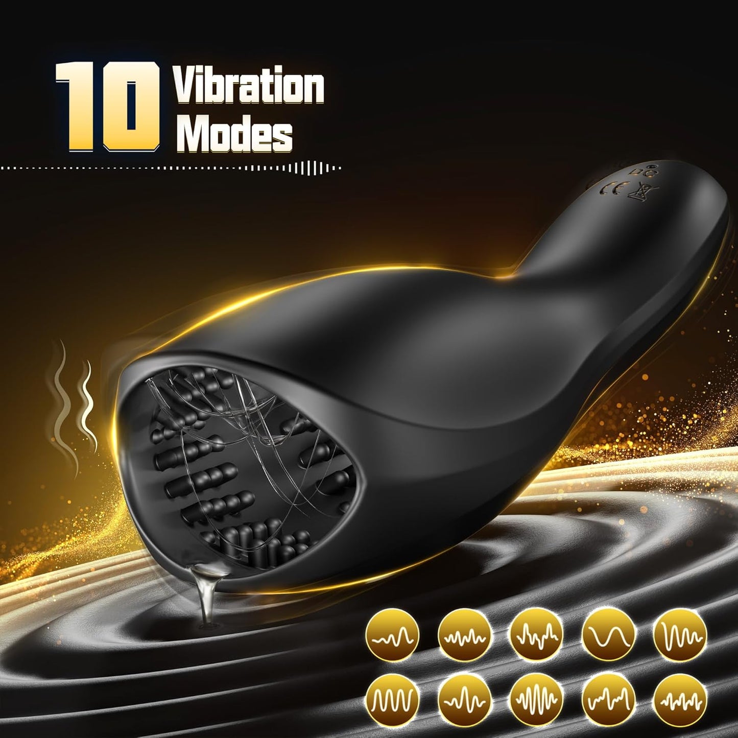 10 Exhilarating Vibrations Penis Trainer Extender Stroker Masturbator