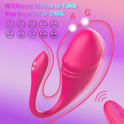 Intelligent APP Control G Spot Clitoral Vibrator with 10 Vibration Modes