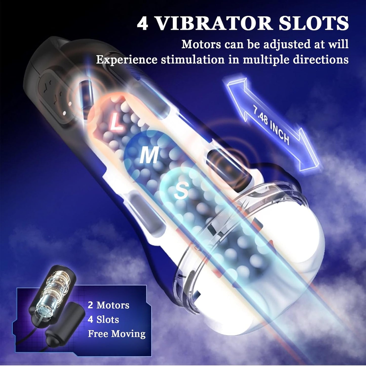 APP Control Automatic Masturbator Glans Stimulator Stroker with 10 Vibration Modes