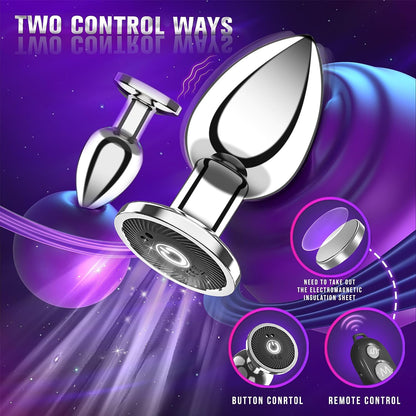 Anal Plug Anal Toys Butt Plug with 10 Modes Remote Control Vibrator