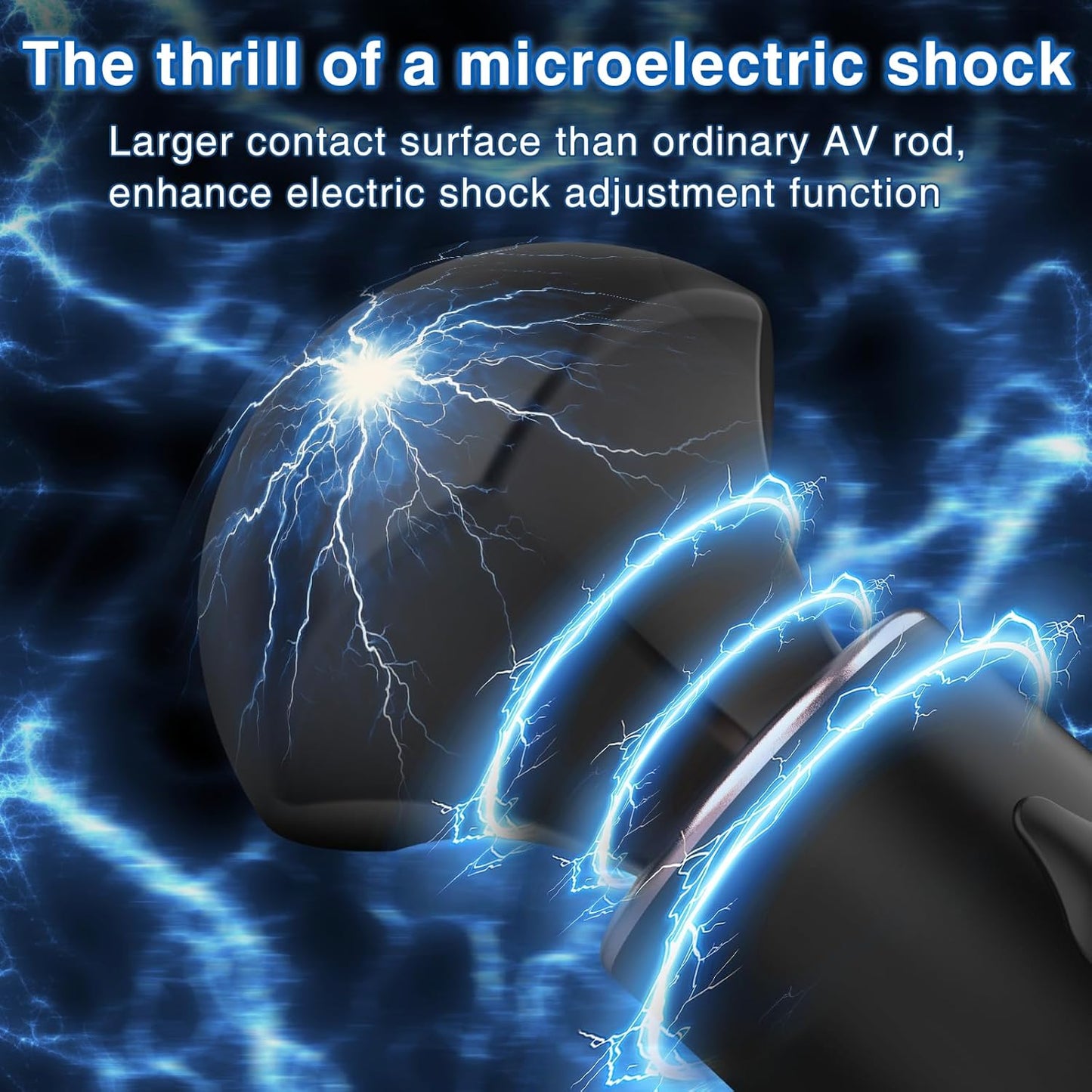 Magic Wand Vibrator Clitoral Nipple Stimulator Massager with 10 Vibrations & 5 Elektroschock Modes