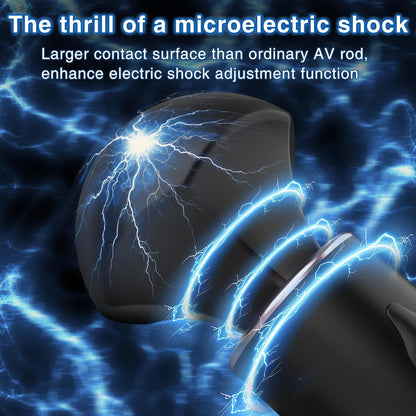 Magic Wand Vibrator Clitoral Nipple Stimulator Massager with 10 Vibrations & 5 Elektroschock Modes