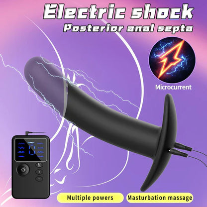 Electro Shock Anal Vibrator Butt Plug Prostate Massage with 9 Modes & 19 Intensities