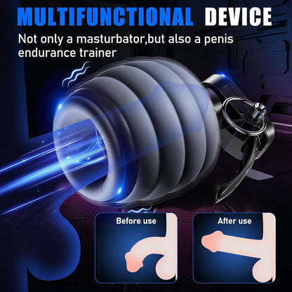 360° Surround Automatic Masturbator Penis Trainer with 10 Vibrations Modes