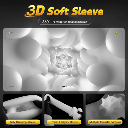 Electric Masturbator Stroker Blowjob with 4 Telescopic & 9 Vibration & 4 Suction Modes