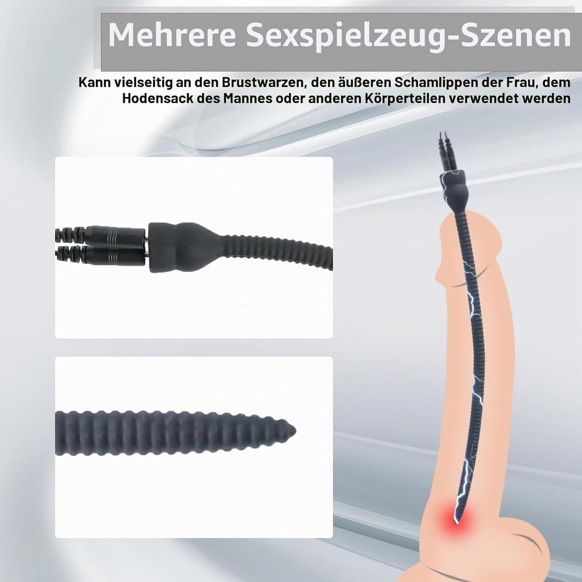 Electroshock Urethral Plug Electrostimulation Urethral Dilator with 4 Training Modes