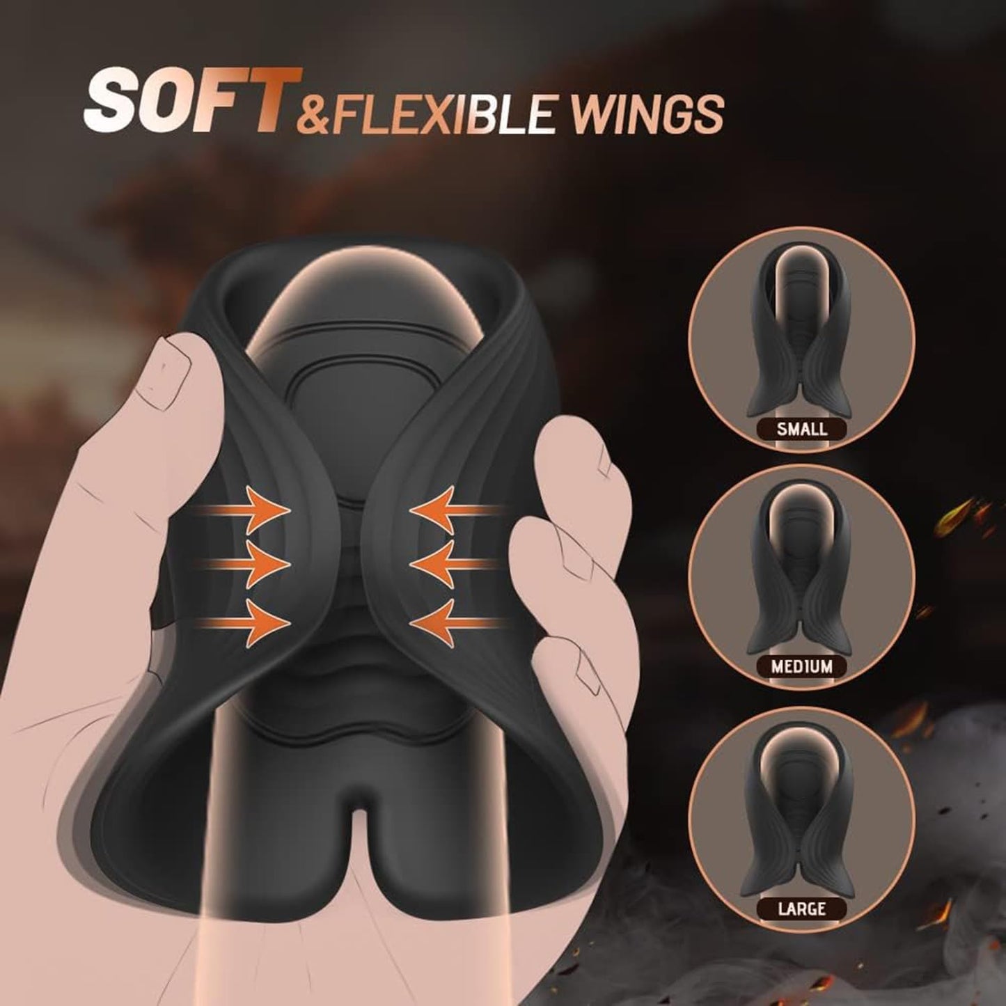 Automatic Penis Stroker Glans Massager Training Device with 10 Pulse Modes