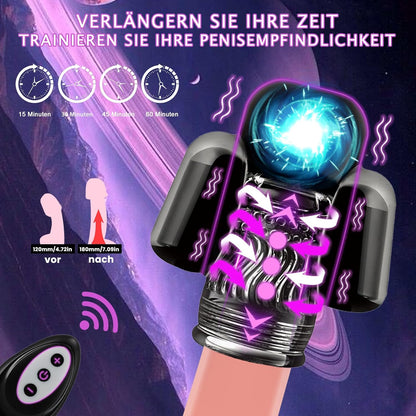 Penis Vibrator Glans Training Device Stimulator Masturbator with 6 Frequencies