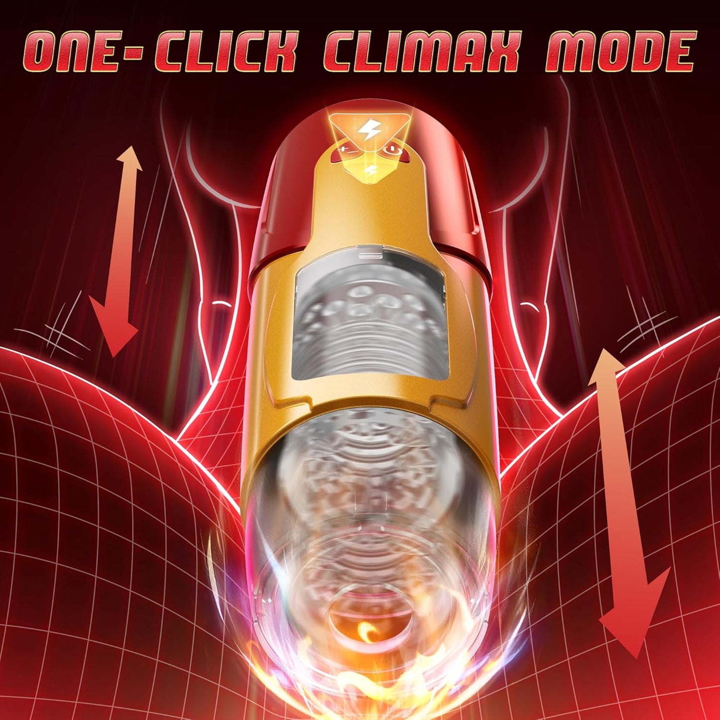 Automatic Masturbator Cup Stroker Sex Machine with 7 Rotating & 3 Thrusting Modes