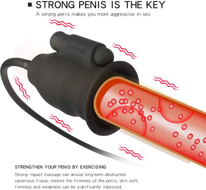 360° Precise Stimulation Vibrators Penis Glans Massager with 10 Vibration Modes