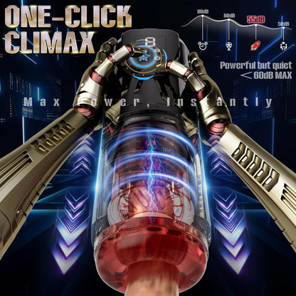 AI Automatic Masturbator Blowjob Stroker with 12 Thrusting + 360° Rotating Modes