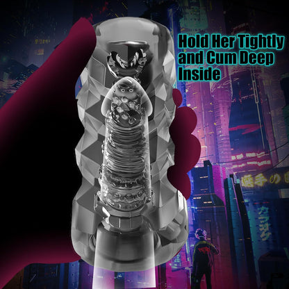 5D Pocket Pussy Stroker Penis Training Blowjob Masturbator