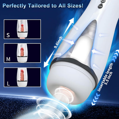 Automatic Masturbator Stroker Penis Stimulation with 10 Sucking & Vibrating Modes