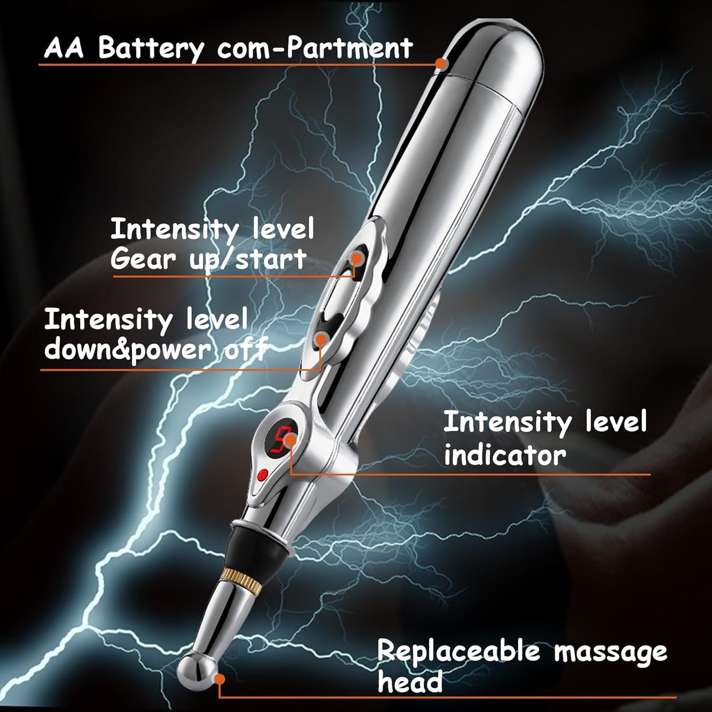 Electric Shock Wand Anal Electric Device with 9 Powerful Leves